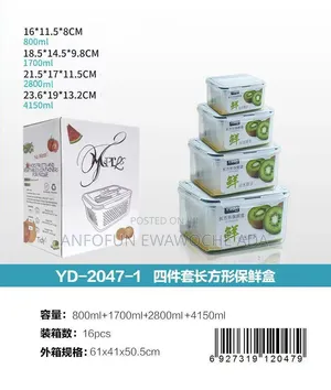 4-in-1 Food Storage Containers Set