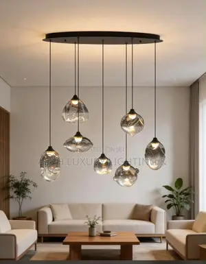 Modern Glass Ball Lamps for Living Room Pendant Chandeliers