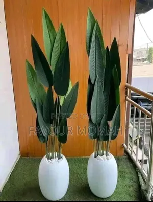 Artificial Flowers and Pot