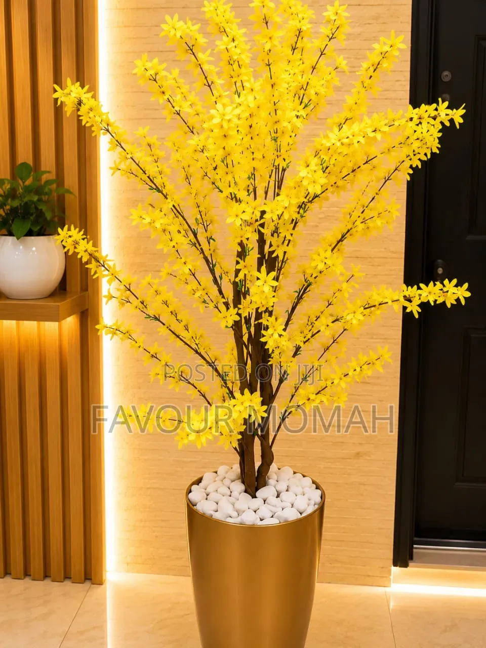 Artificial Flowers and Pot