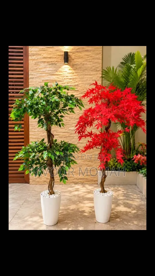 Artificial Flowers and Pot