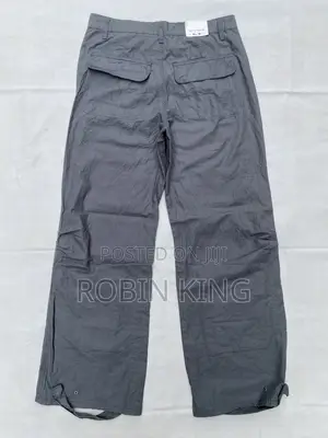 Canda Women Gray Wide Leg Cargo Conbat Trousers Size EUR36 W30 L40