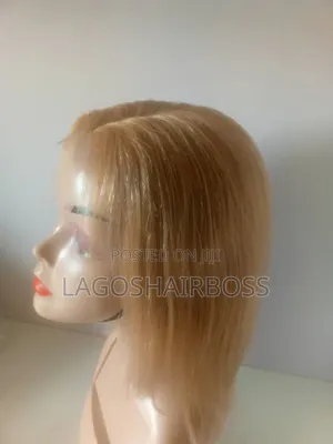 Closure Wig | 12 Inches | Gold Color | Soft and Tangle Free