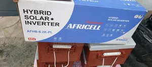 Brand New 6kva Hybrid Inverter and 4unts PZ Batteries With Stabilizer