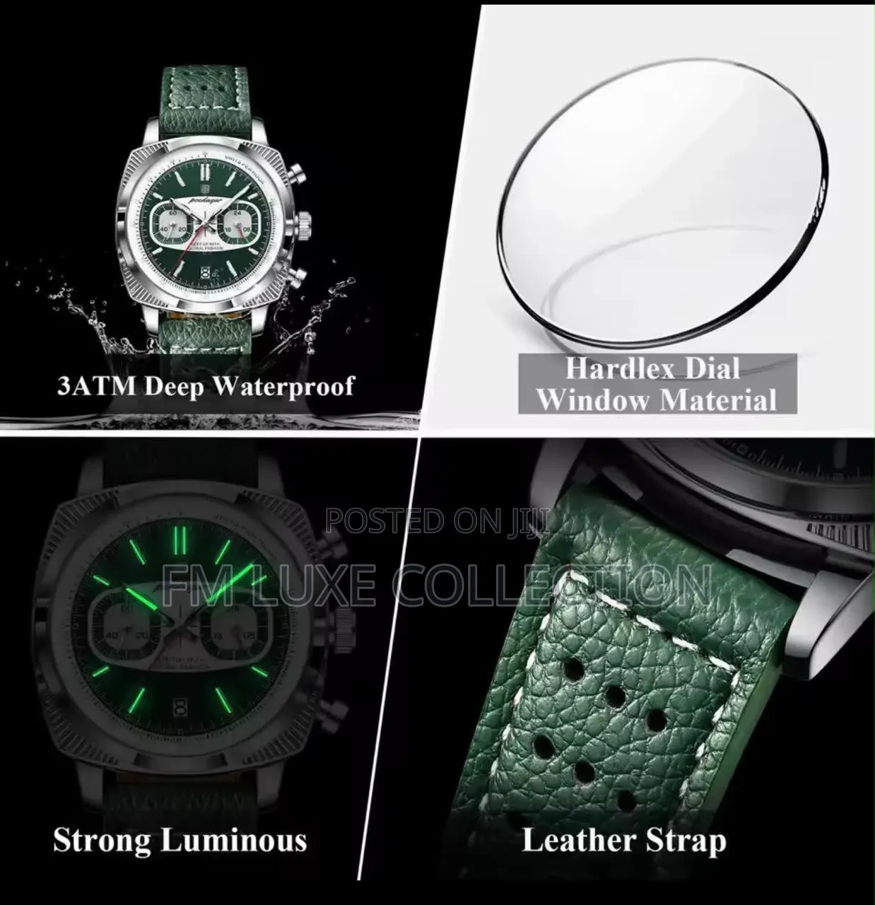 Poedagar Chronograph Watch
