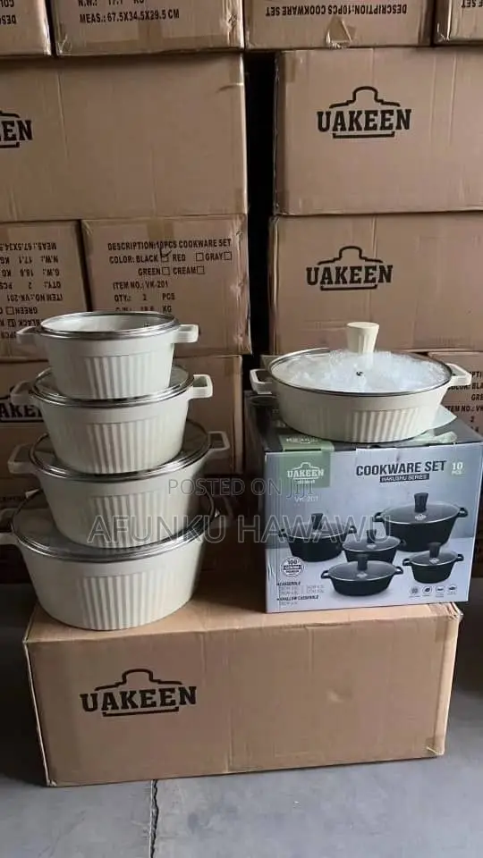 Uakeem Quality 10pcs Granite Pot