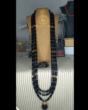 Long Pipe Beaded Necklace