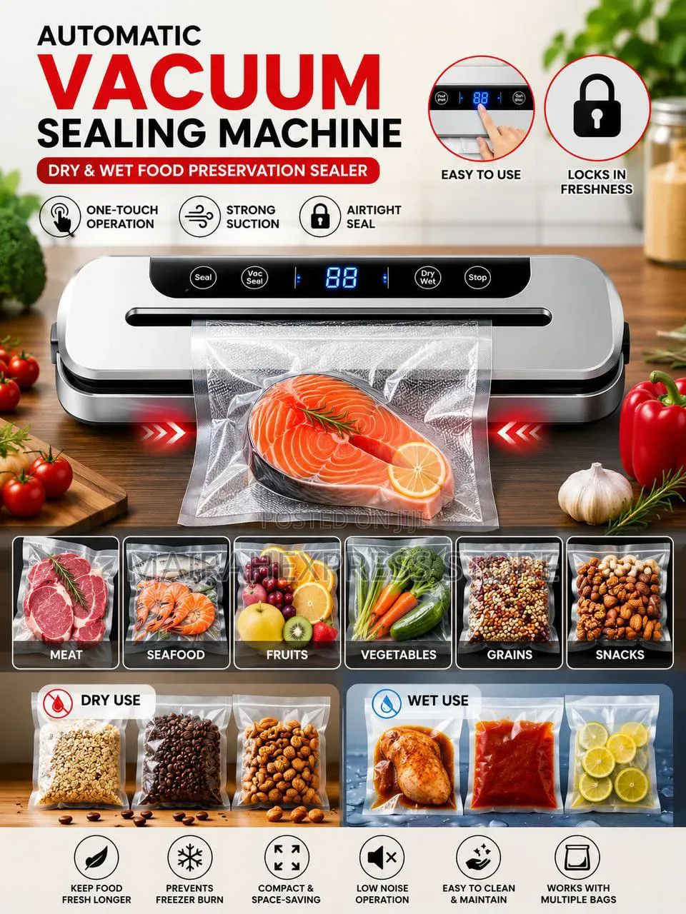 Automatic Vacuum Sealing Machine HMK