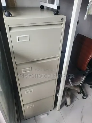 Modern Metal 4 Drawer File Cabinet