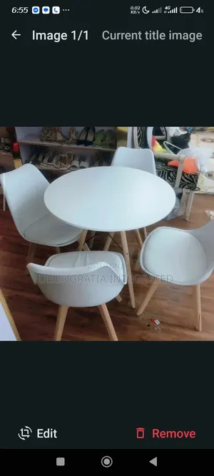 Executive Outdoor Restaurant Chair and Table With Wood Leg