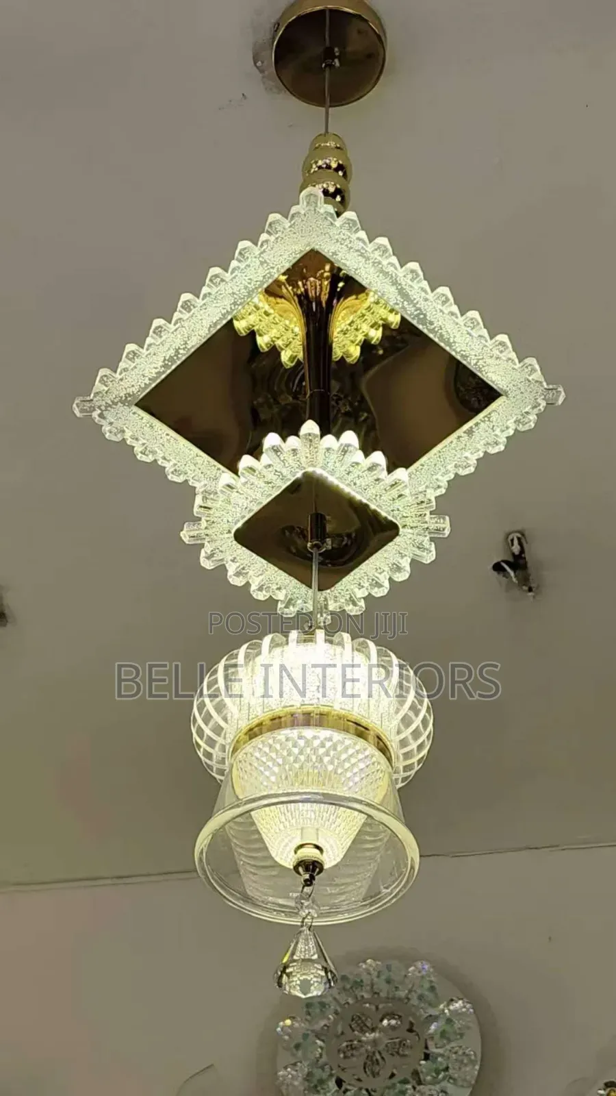 Modern Crystal Chandelier Ring Shaped