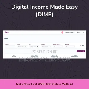 DIME(Digital Income Made Easy)