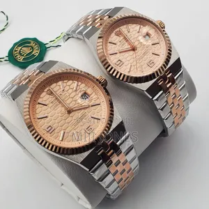 *Men Women Rolex Inspired Automatic Watch – Chain Bracelet Style Set