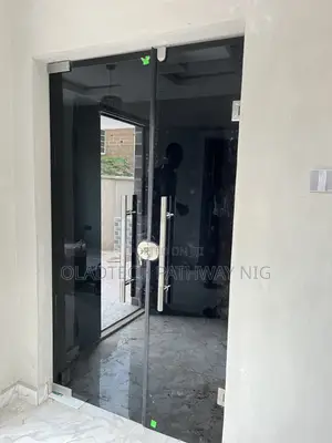 Frameless Glass Door (Gray Glass for Entrance)