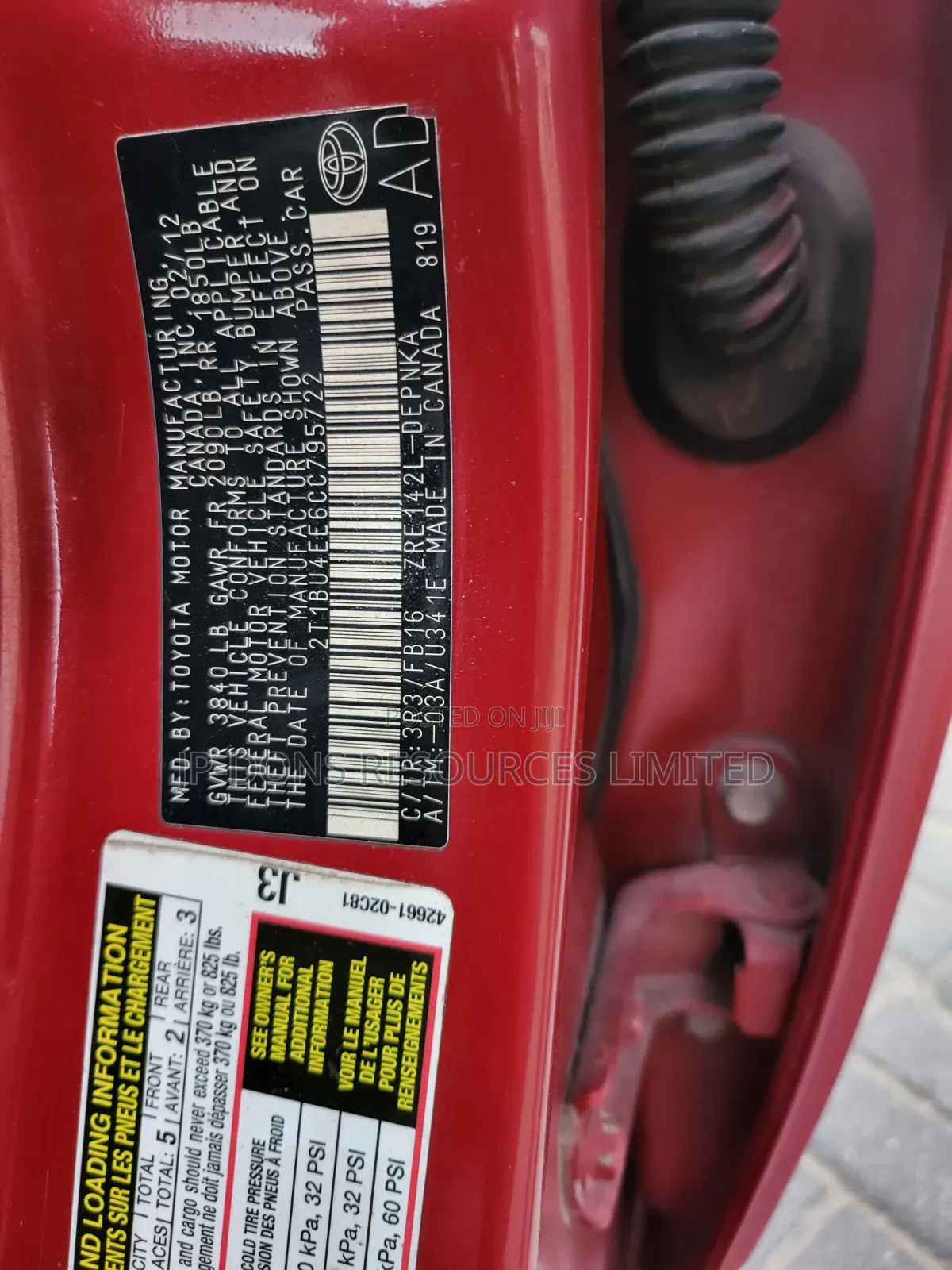 Toyota Corolla 2012 Red