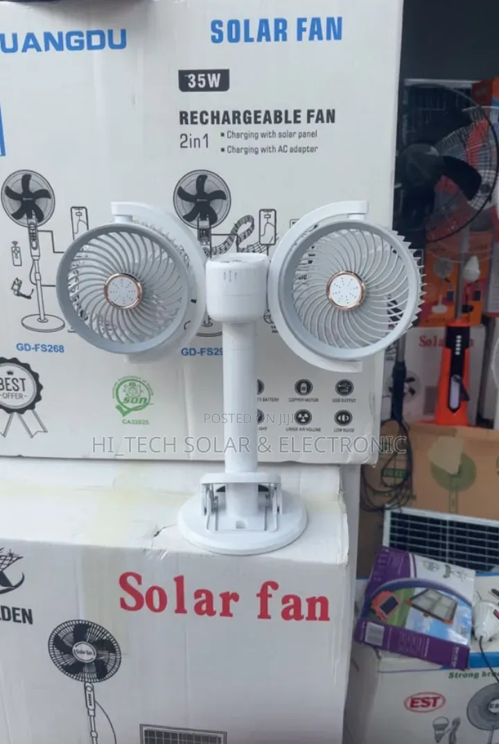 Rechargeable Hand Fan - DOUBLE WING - Available