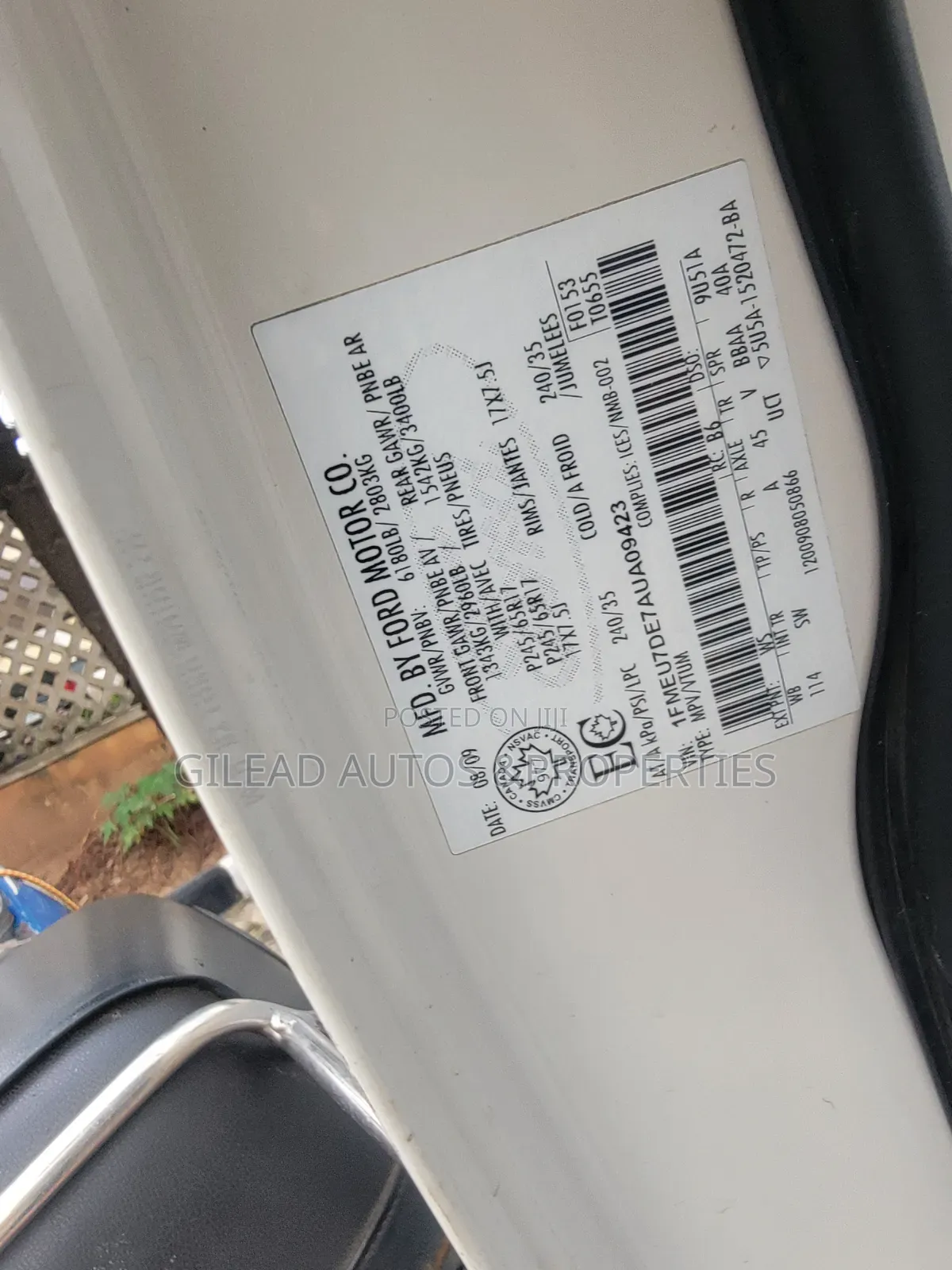 Ford Explorer 2010 White
