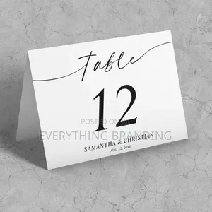A5 Events Menu Table Tent Card Display Printing