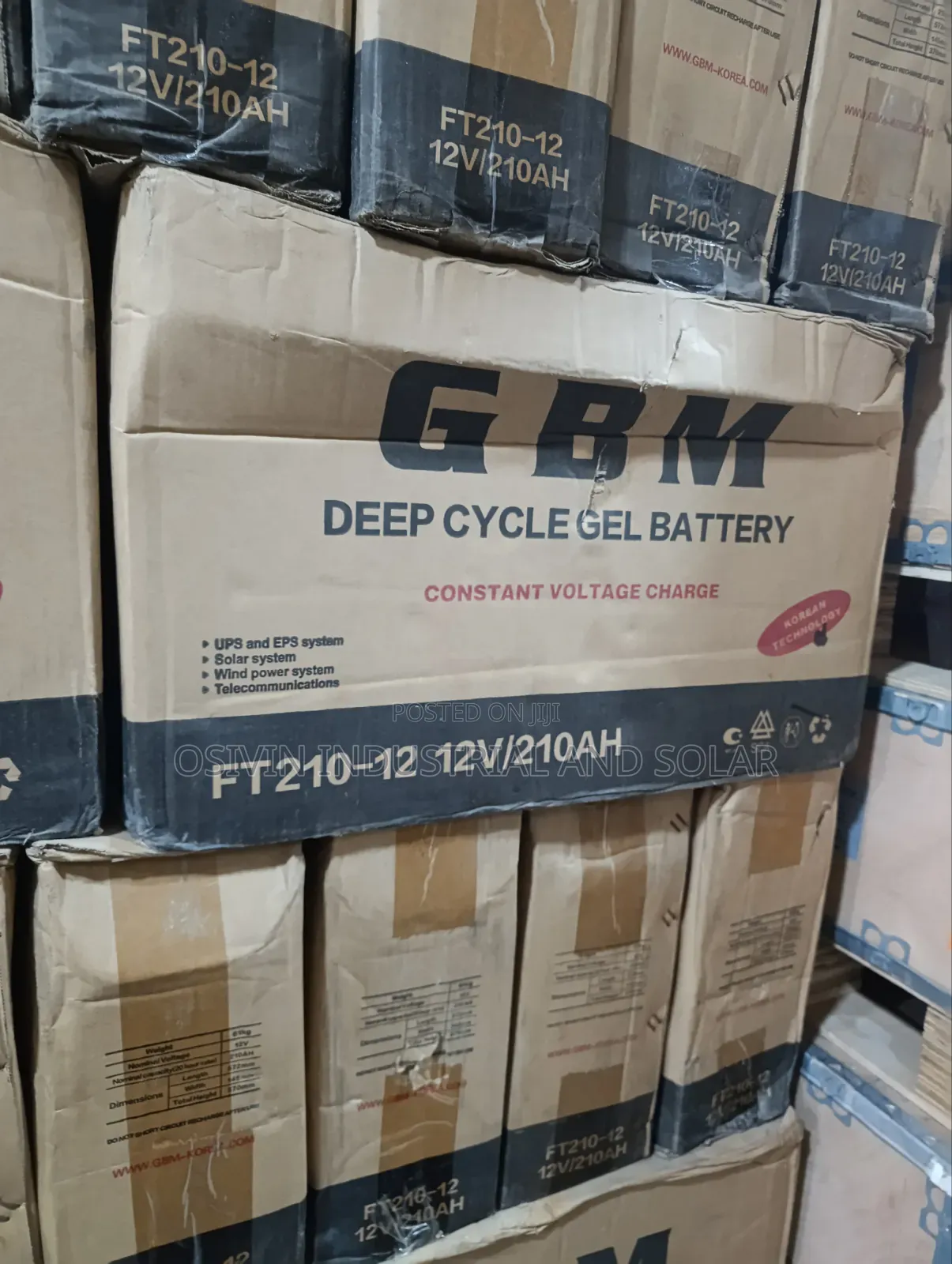 GBM 210a 12v Deep Circle Solar Battery