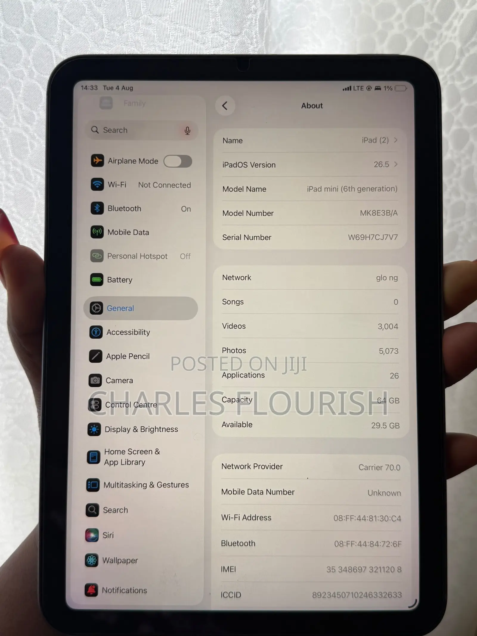 Apple iPad mini 6 64 GB Gray