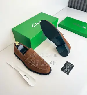 Clark’s Suede Penny Loafers