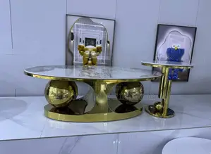 Italian Rock Plate Coffee Table Set