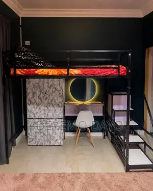 4ft × 6ft Detachable Metal Loft Bed/Bunk With Storage Staircase