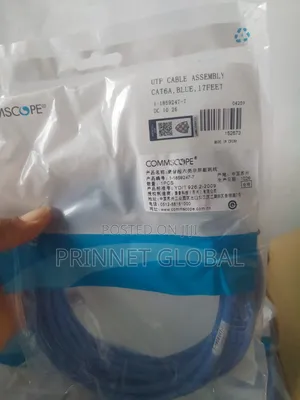 5m Cat6A Blue Commscope Patch Cord UTP
