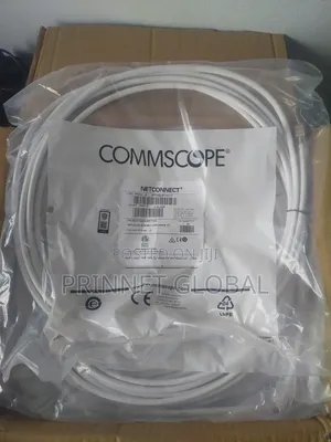 5m Cat6A, Shielded, White S/FTP Commscope Patch Cord 17Ft