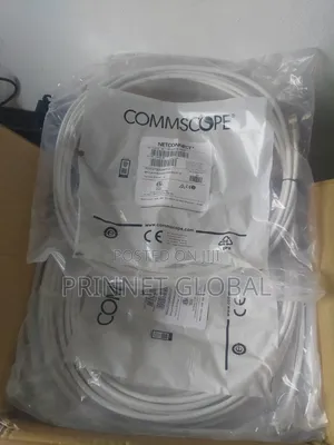 5m Cat6A, Shielded, White S/FTP Commscope Patch Cord 17Ft
