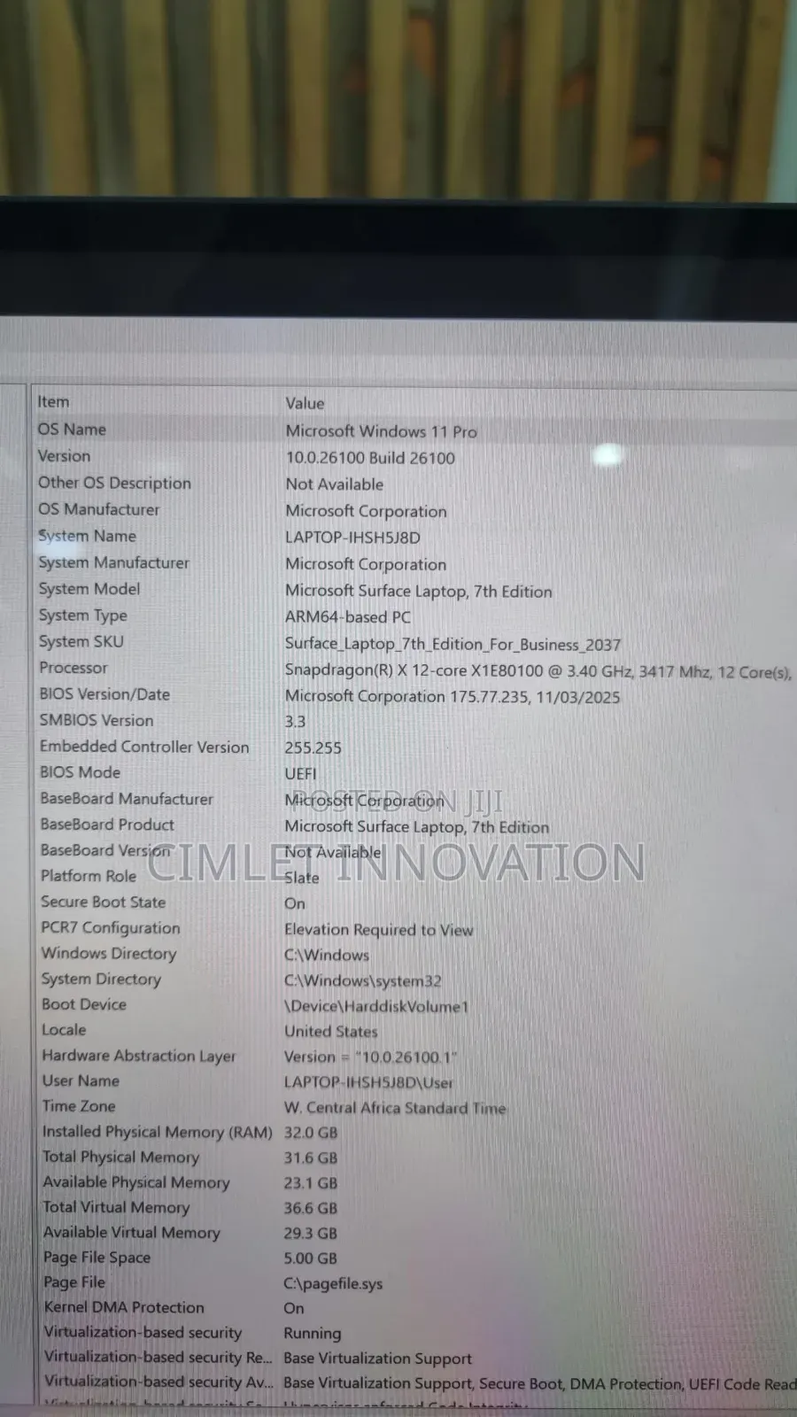 Microsoft Surface Laptop 7 32GB Qualcomm Snapdragon X Elite SSD 1T