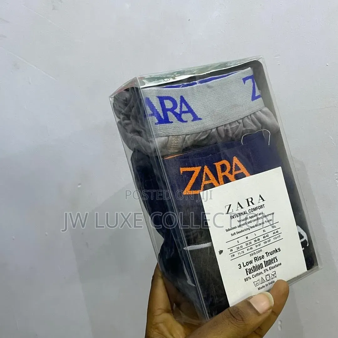 Zara 3-Pack Men's Cotton Stretch Trunks