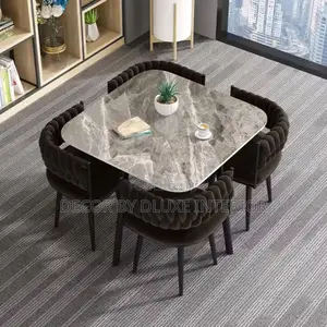 Luxury Rock Slab 4-Seater Dining Set