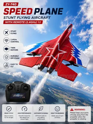 Zy-740 Speed Plane — Stunt Flying Aircraft With Remote (2.4ghz) HMK