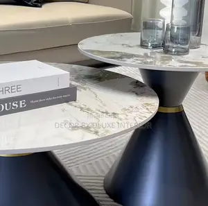 Circular Size Combination 2in1 Coffee Table Set