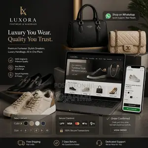 Luxury Footwear and Bags Store Website Setup