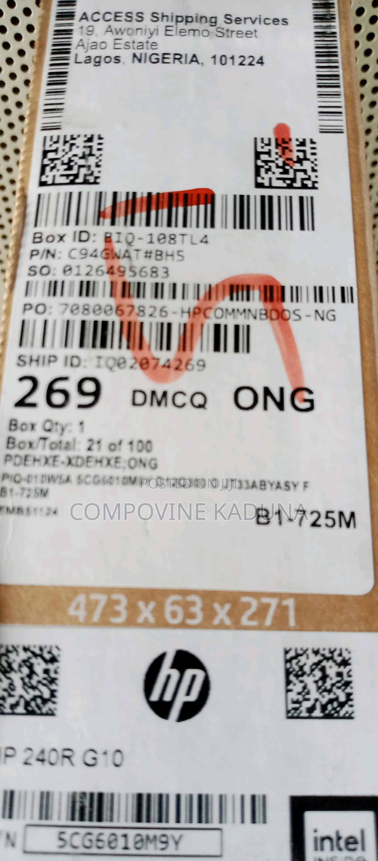 New Laptop HP 240 8GB Intel SSD 512GB