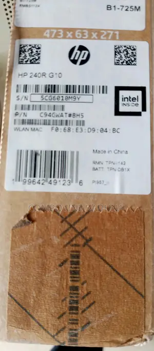 New Laptop HP 240 8GB Intel SSD 512GB