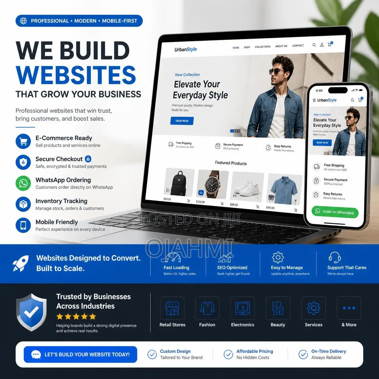 Automated E-Commerce Website Connected Directly to WhatsApp