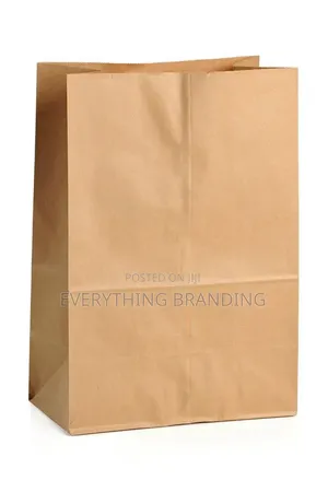 Kraft Paper Bag, A4, One Colour Print, Small Chops Packaging