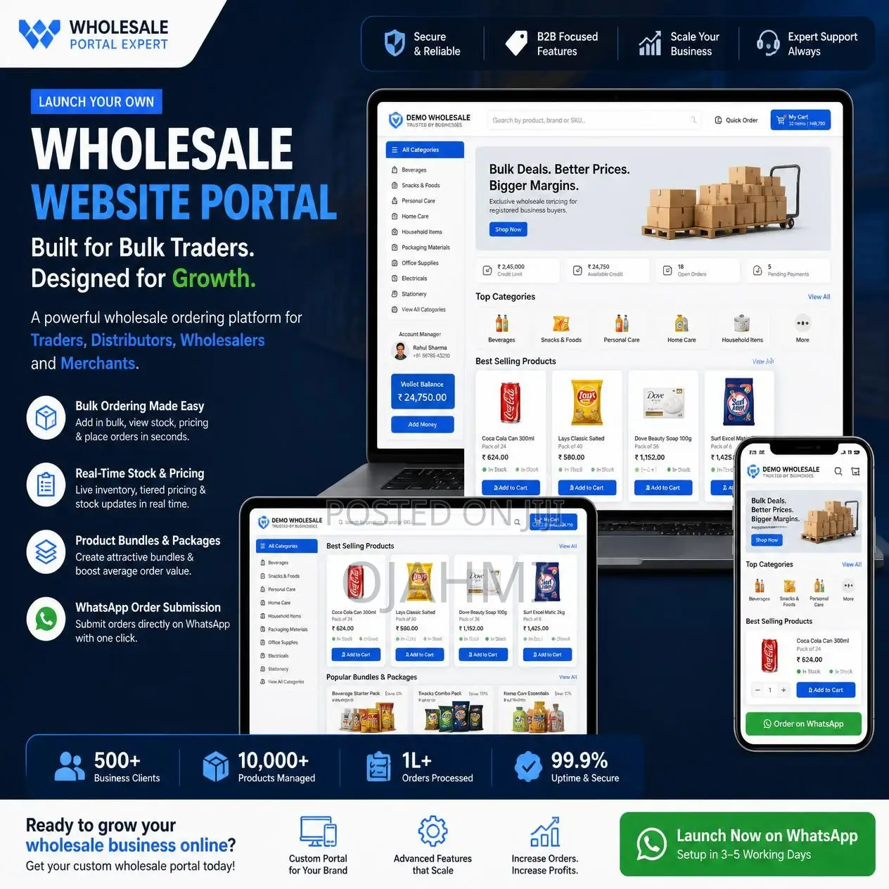 Wholesale and Bulk Goods Ordering E-Commerce Website