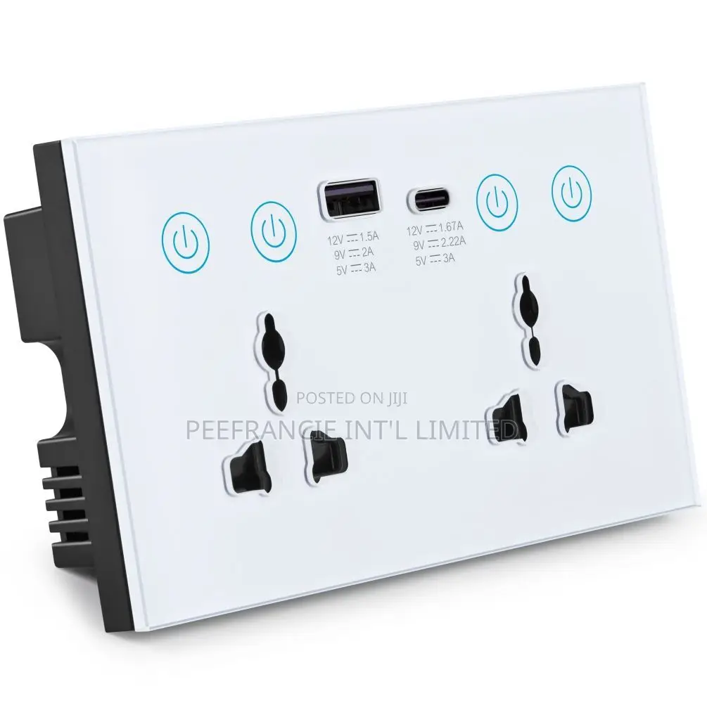 Smart Wifi Wall Double Socket