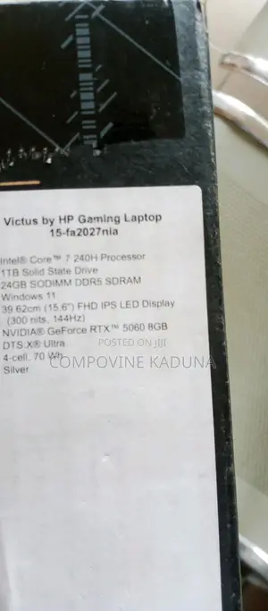New Laptop HP Victus 15 24GB Intel Core i7 SSD 1T