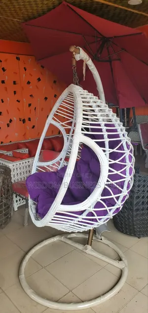 Rattan Hanging Garden Chair With Stand