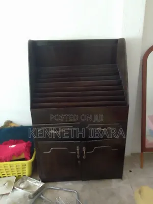 Vintage Solid Wood Document Sorter Cabinet 152 Cm Tall File Organiser