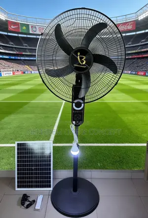 Bianco Power Rechargeable Stand Fan With Voice Control