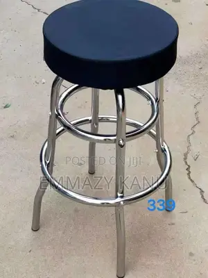 Premium Chrome Stool – Strong Stylish