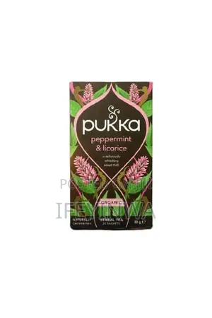 Pukka Peppermint Licorice Organic Herbal Tea