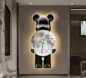 Wall Aesthetic Bear Clock Modern