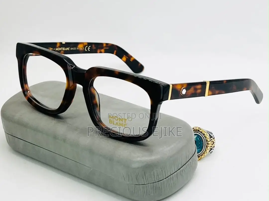 Mont Blanc Men Luxury Oversized Frame Eye Glasses